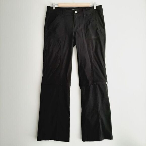 PRANA Monarch Hiking Utility Zip-Off Convertible Pants to Shorts Black Sz 6 - Picture 14 of 14
